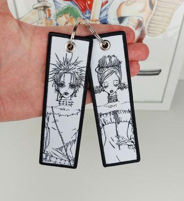 Nana Komatsu & Nana Osaki (Hachi) Anime Embroidered Keychain Nana