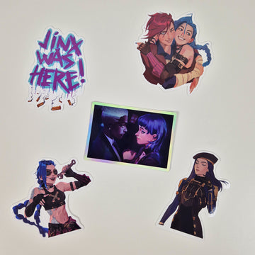 Arcane Stickers Jinx Vi Cait