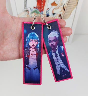 Powder & Ekko Arcane Embroidered Keychain