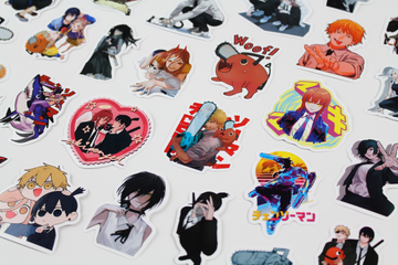Chainsaw Man Anime Stickers Manga Pack 50 Stickers