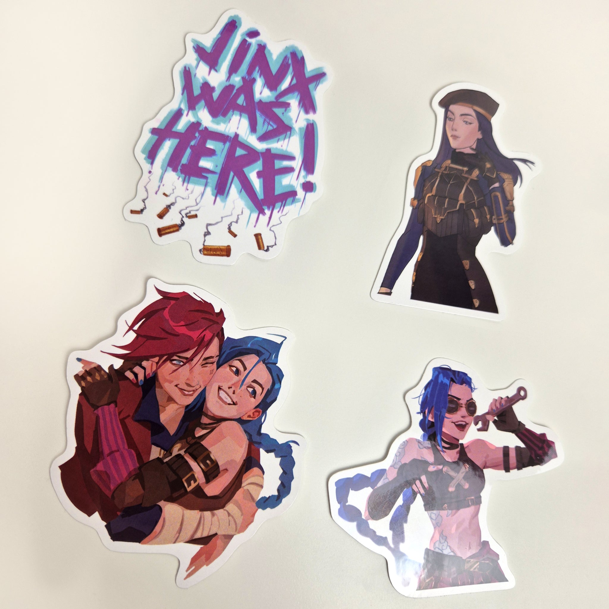 Arcane Stickers Jinx Vi Cait