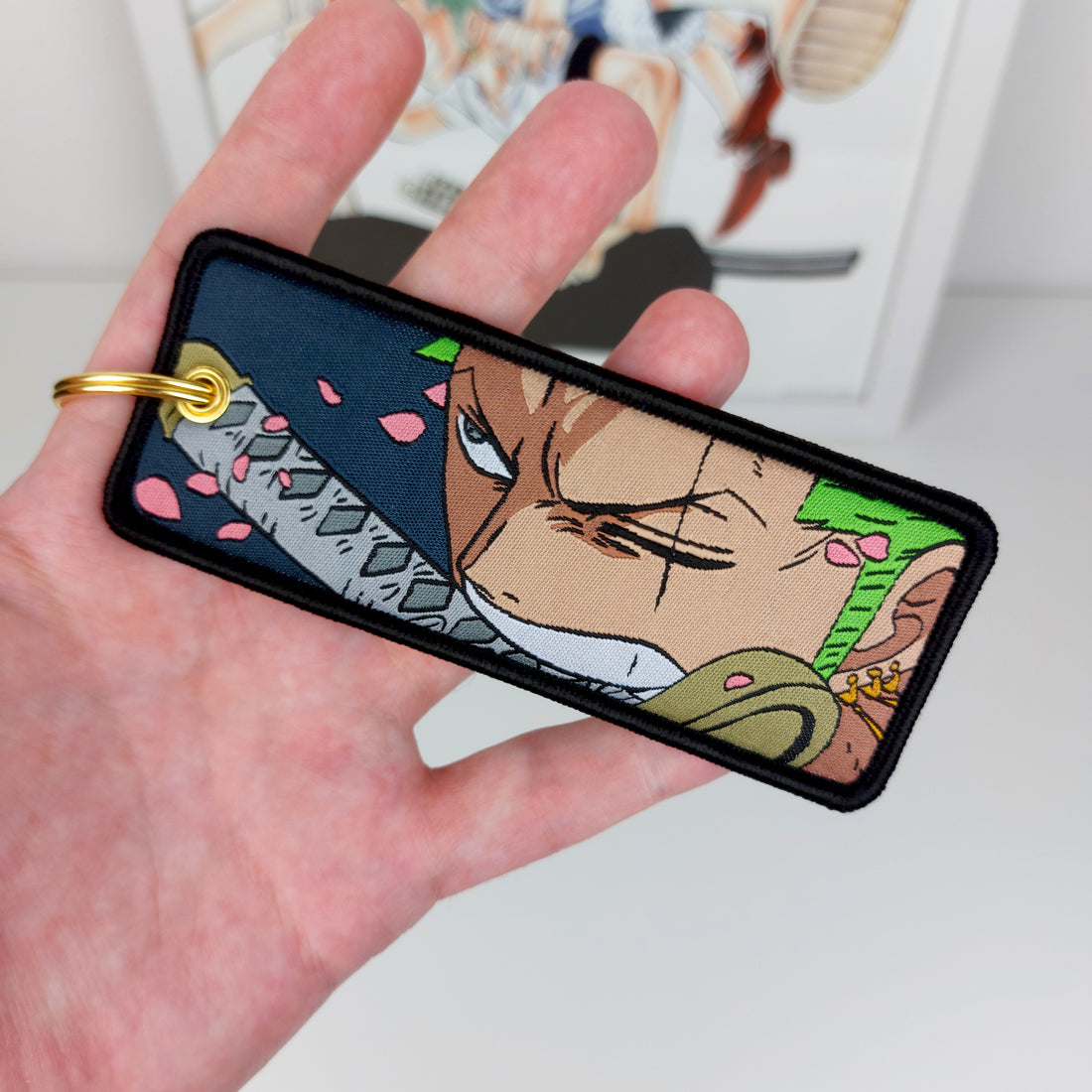 Zoro Embroidered Keychain
