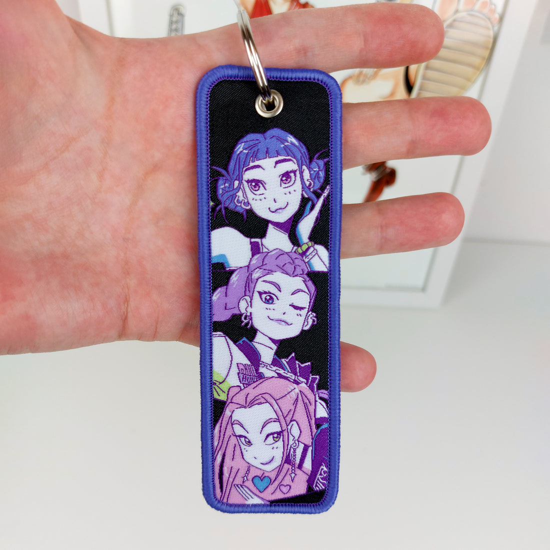 KPOP Demon Hunters / HUNTRIX Smart NFC Embroidered Keychain