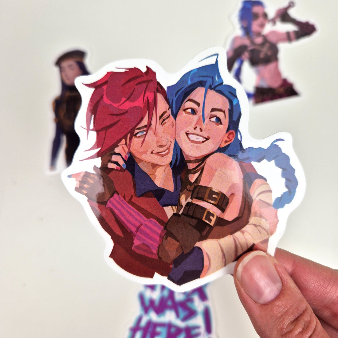 Arcane Stickers Jinx Vi Cait