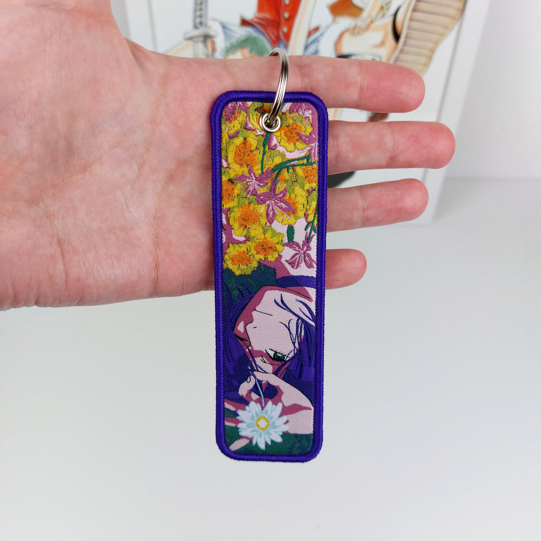 Reze Embroidered Keychain Chainsaw Man Anime