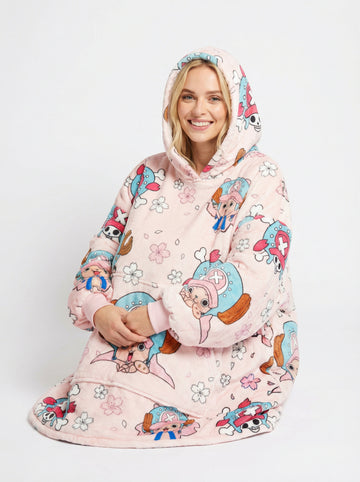 Tony Chopper Hoodie Blanket Oversized Unisex One Piece