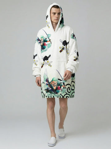Rononoa Zoro Hoodie Blanket Oversized Unisex One Piece