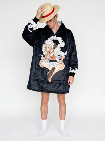 Luffy Gear 5 Hoodie Blanket Oversized Unisex One Piece