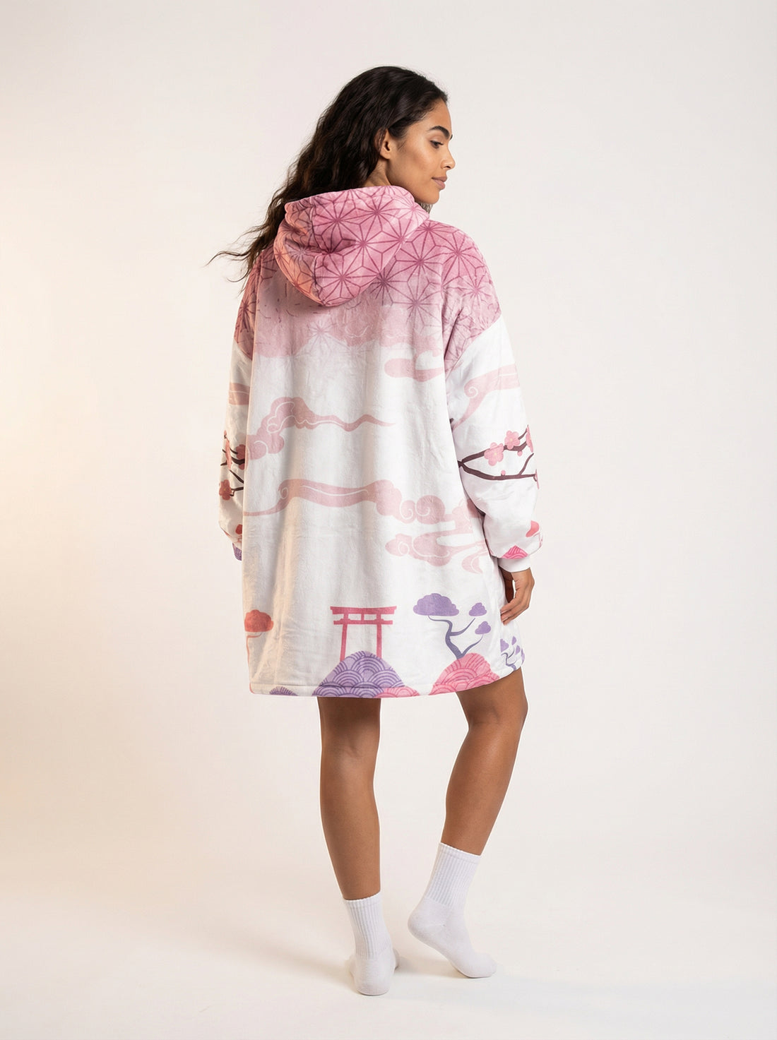 Nezuko Kamado Hoodie Blanket Oversized Unisex Demon Slayer