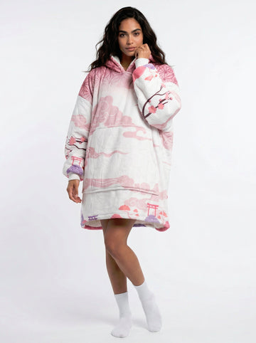 Nezuko Kamado Hoodie Blanket Oversized Unisex Demon Slayer