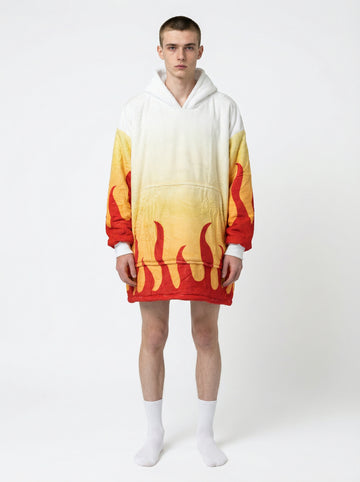 Rengoku Kyojuro Hoodie Blanket Oversized Unisex Demon Slayer