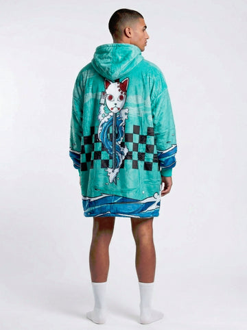 Tanjiro Kamado Hoodie Blanket Oversized Unisex Demon Slayer