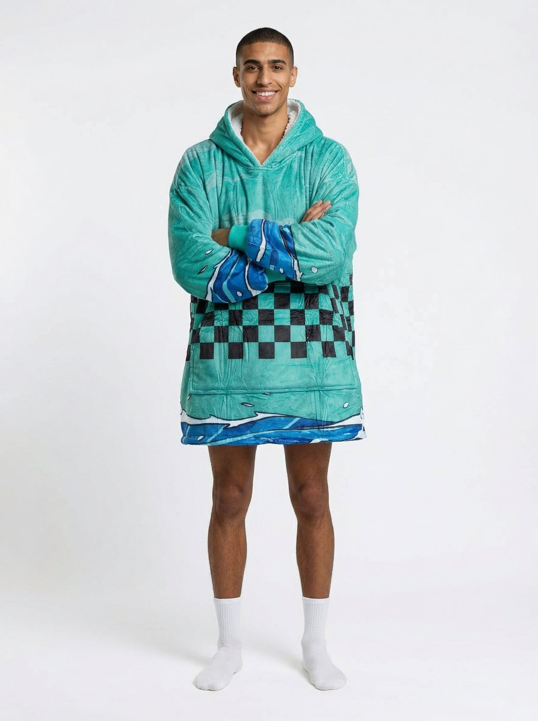 Tanjiro Kamado Hoodie Blanket Oversized Unisex Demon Slayer