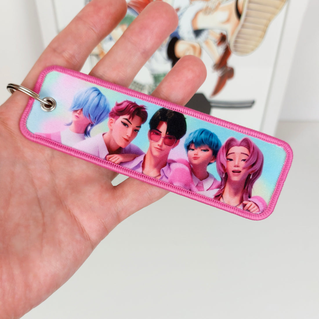 KPOP Demon Hunters / Saja Boys Smart NFC Embroidered Keychain