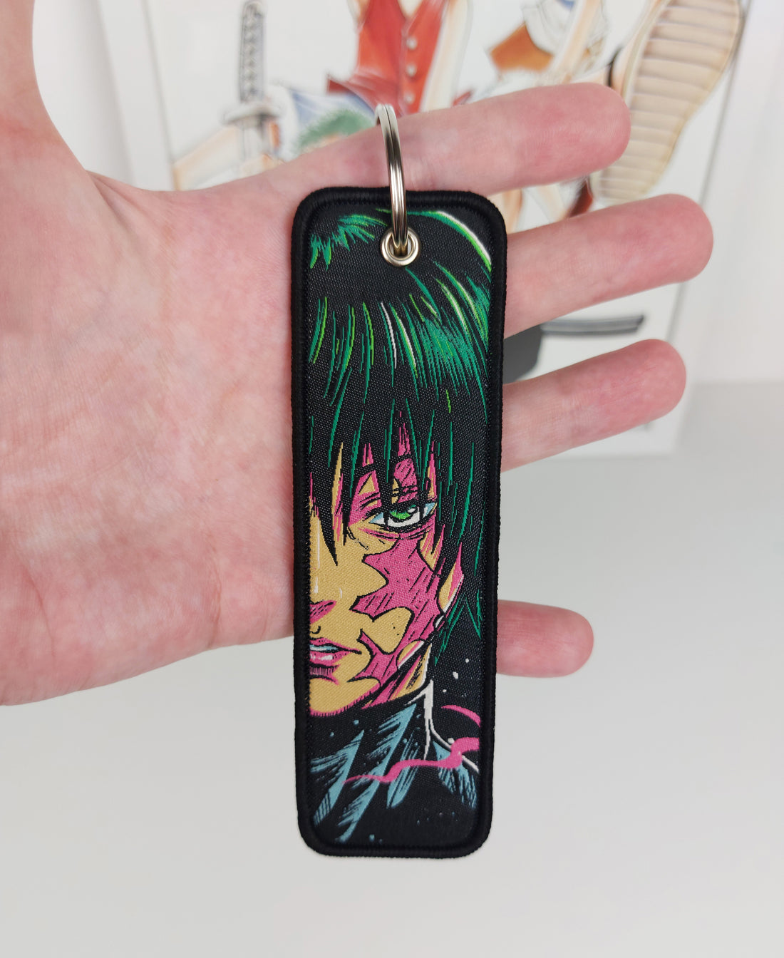 Maki Zenin Embroidered Keychain Jujutsu Kaisen Anime