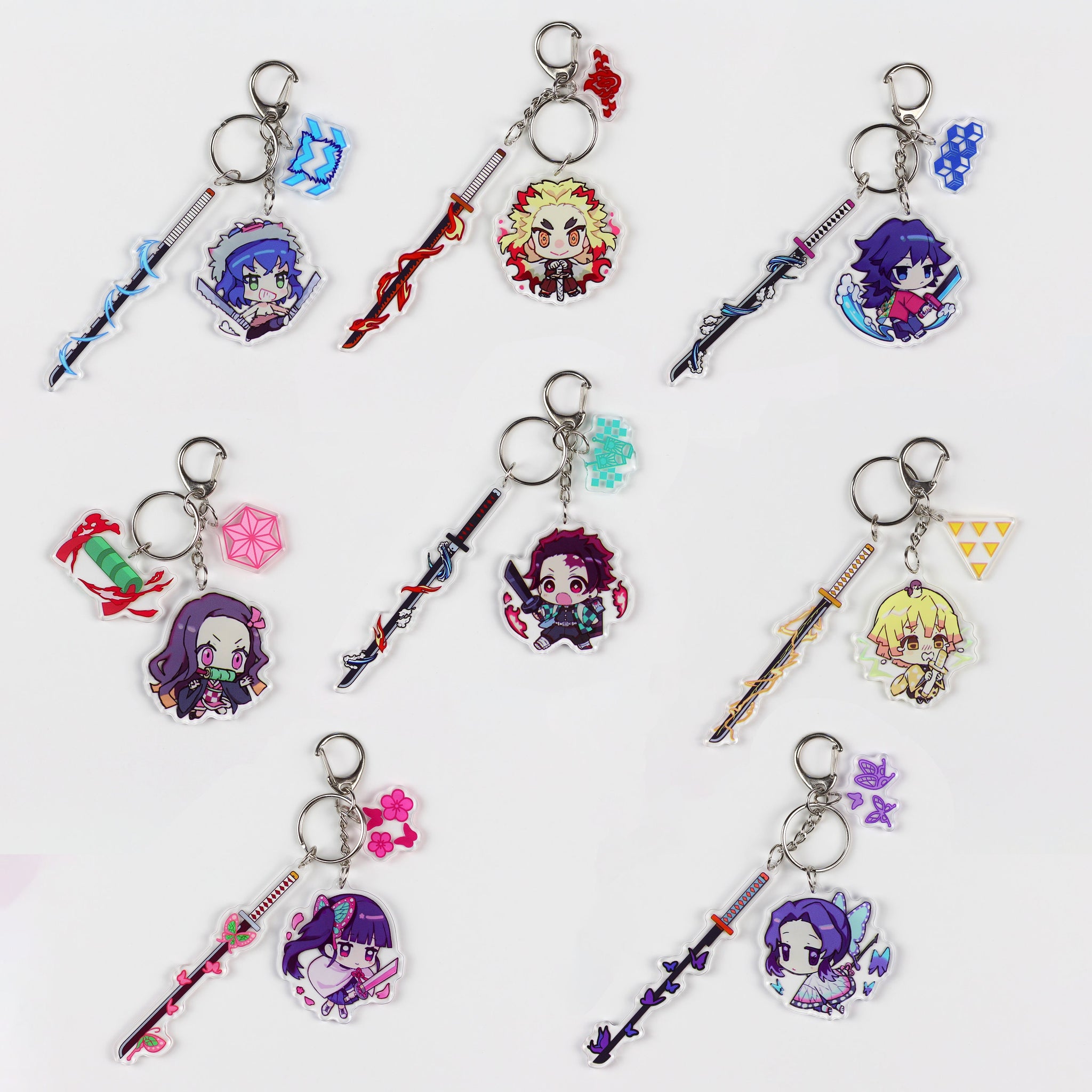 Demon Slayer Swords Acrylic Keychains