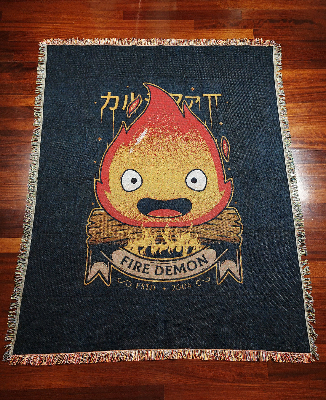 Calcifer Woven Blanket / Tapestry