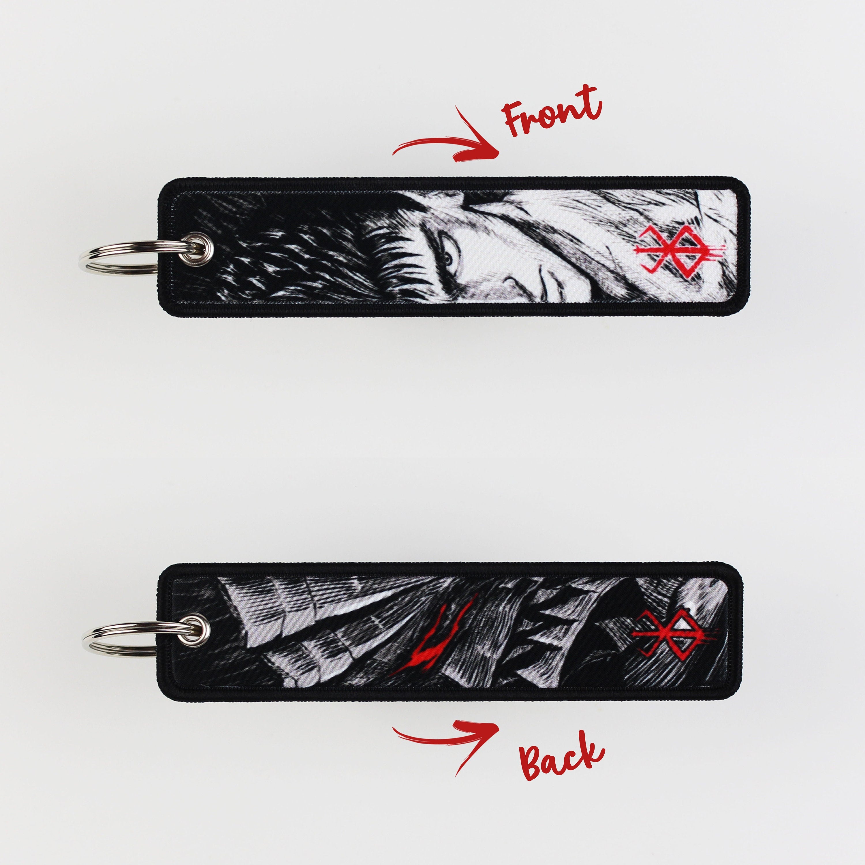 Guts & Griffith Anime Embroidered Keychain Berserk – TATAKAE