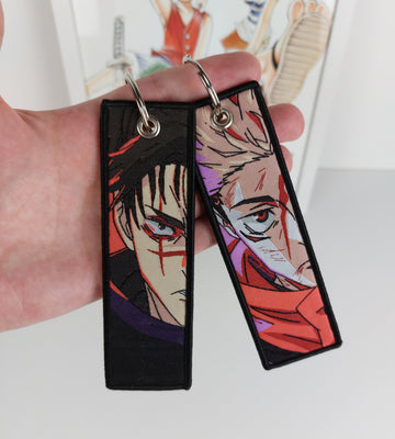 Choso & Yuji Embroidered Keychain