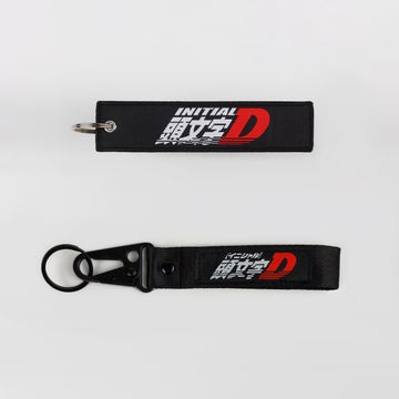 Initial D Embroidered Keychain & Strap