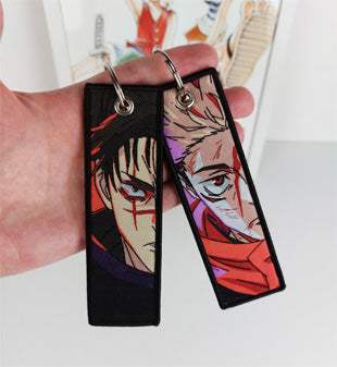 Yuji & Choso Embroidered Keychain Jujutsu Kaisen Anime