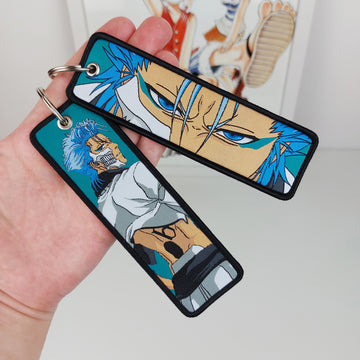 Grimmjow Anime Embroidered Keychain Bleach Jet Tag
