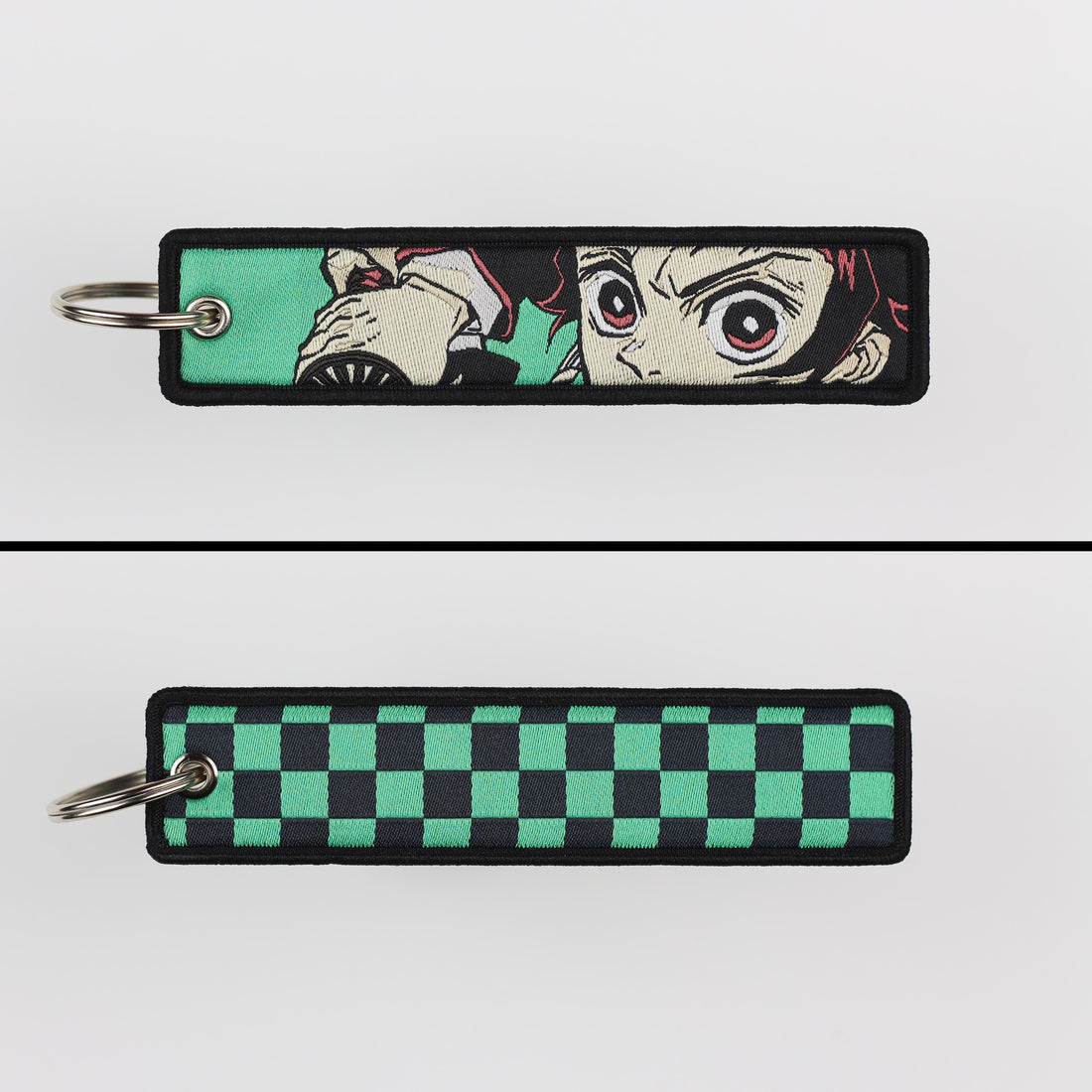 Demon Slayer Embroidered Keychains Tanjiro Nezuko Rengoku Zenitsu